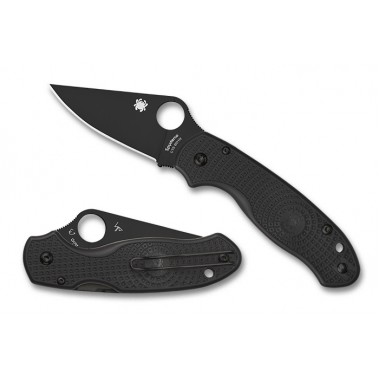 Нож складной SPYDERCO Para 3 Lightweight Black, клинок черный